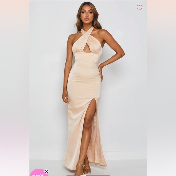 Beginning Boutique Dresses & Skirts - Higher Love Formal Dress Perfect for Prom ~ Champagne - Beginning boutique NWT